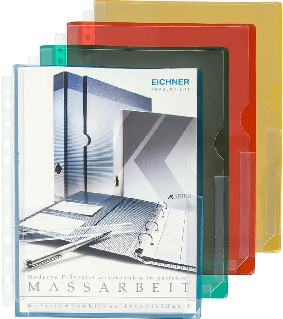 Pochette perforée A4 pour classeur avec soufflet extensible - 10 ex.