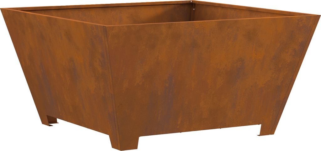 "2025"cloris Feuerstelle Quadratisch 80x80x40 cm Cortenstahl - Feuerkörbe & - schalen CHY49421