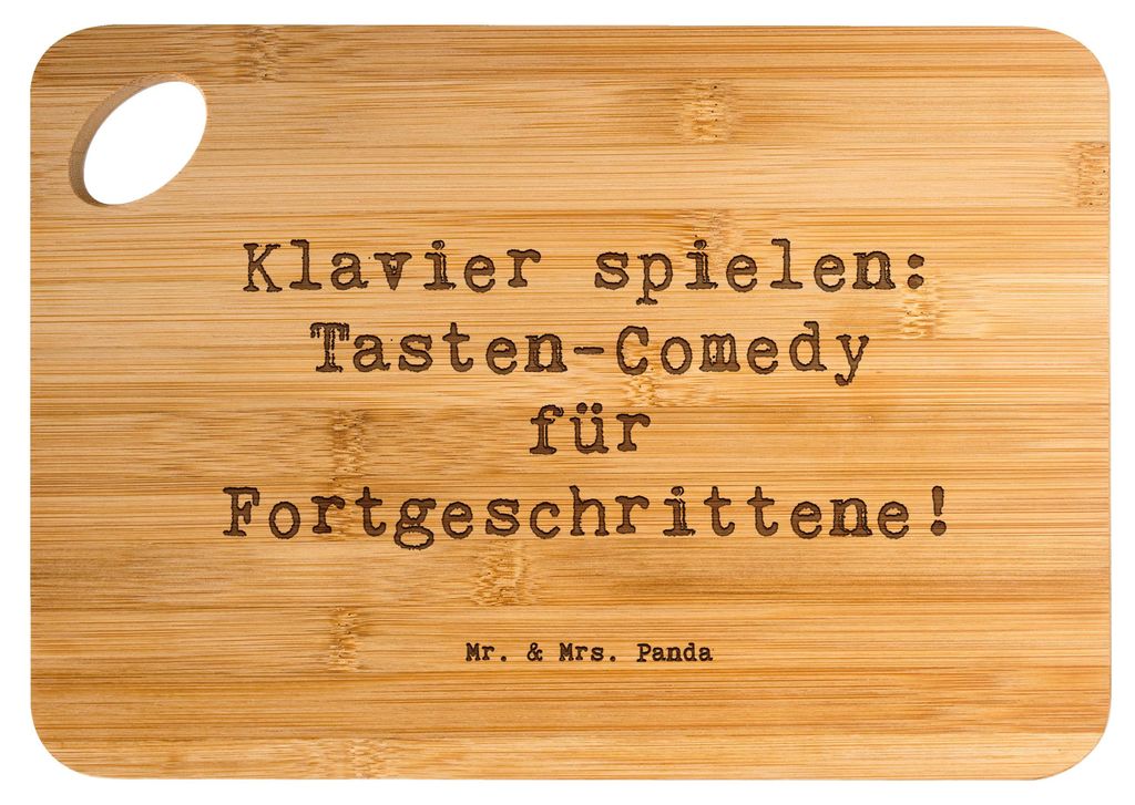 Mr. & Mrs. Panda Holzbrett Spruch Klavier Tasten - Transparent - Geschenk, Frühstücksbrett, Musik, Kunst, Konzert, Tasteninstrument, Humor, Instr...