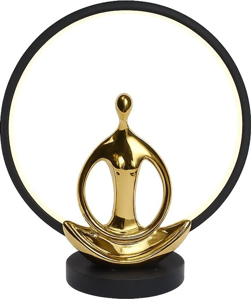 Zuma Line YOGA ED81F134U Lampada da Tavolo LED 4W | USB Nero Oro
