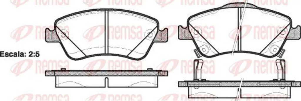 Plaquettes de frein haute performance REMSA 1310.02 - Standard OE Toyota