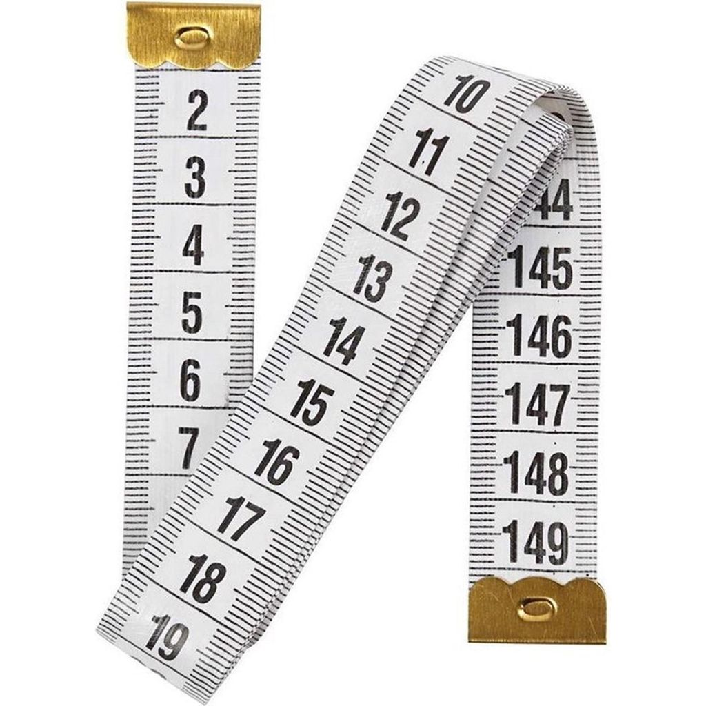 Knaak Maßband 150 cm weiß flexibel beidseitig lesbar für Produktbild 