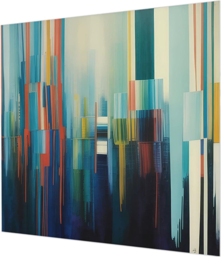 Wandtapete - Dekorative Tapete für Wohnzimmer - Tapetenfolie für Wanddekoration - 250x250 cm - Abstrakte Streifen