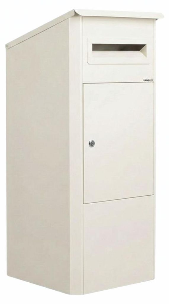 PakketPanda Multi Topbox - XXL-Paketbriefkasten mit Briefkasten - Perlweiß