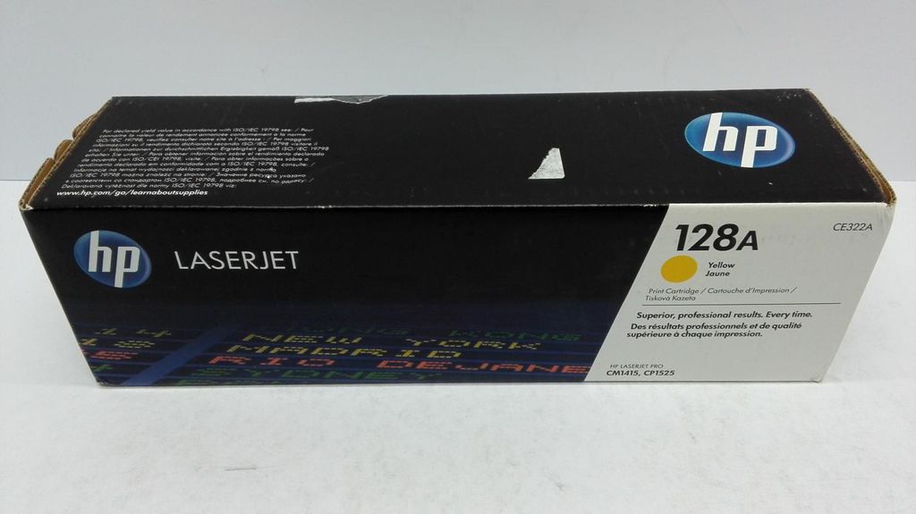HP 128A Gelb Original LaserJet Tonerkartusche, 1300 Seiten, Produktbild 