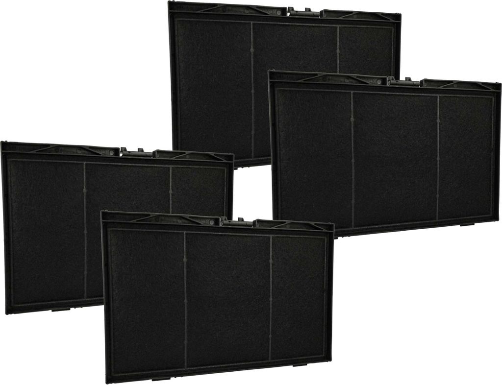 vhbw 4x Aktivkohlefilter kompatibel mit Viva VVA61F250/03, VVA61F250/04, VVA61F251, VVA61F250, VVA61F250/01, VVA61F250/02 Dunstabzugshaube