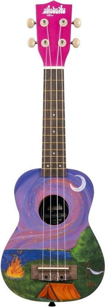Sopran-Ukulele aus Holz - Musikalische Kreation mit Exklusiv-Design - 3/4 Größe Ukulele - Südamerikanischer Akustik-Streichinstrumente-Stil