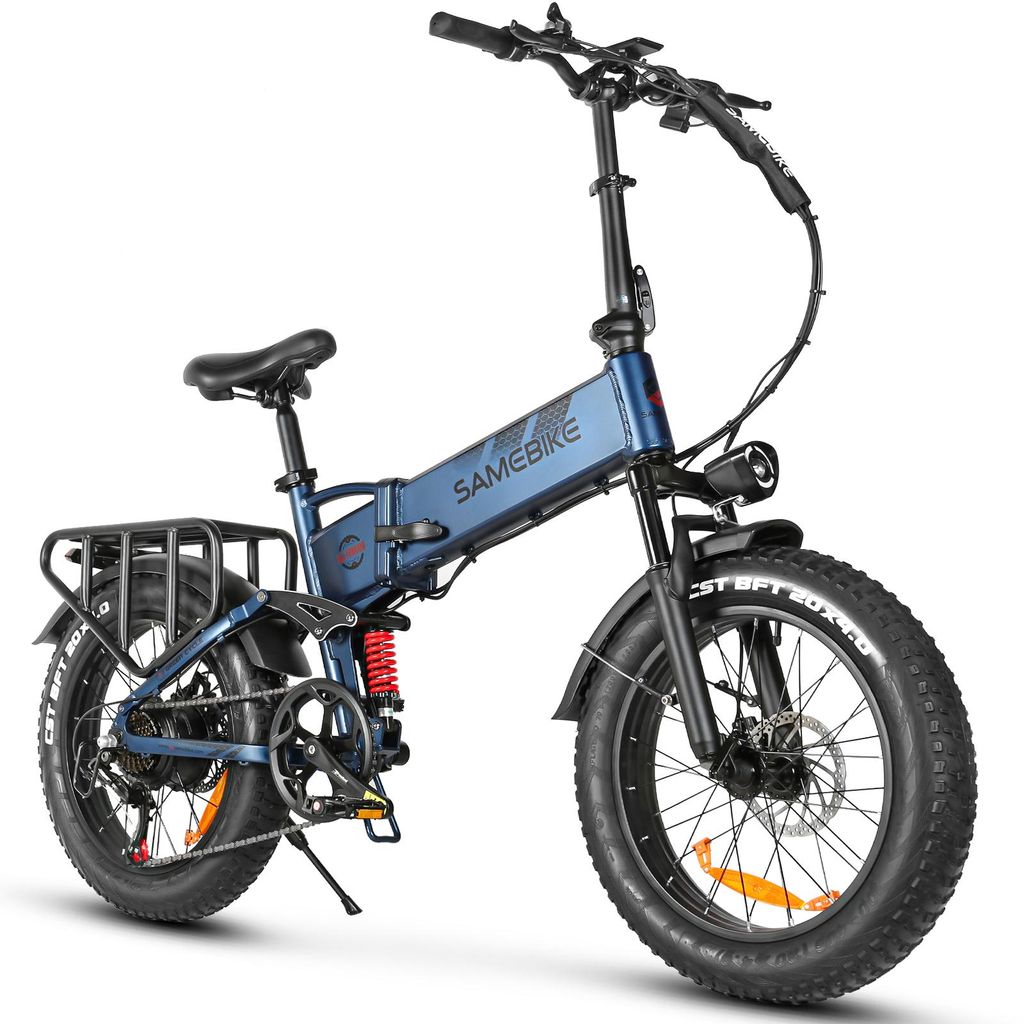 20 ZOLL Elektrofahrrad E-BIKE 15AH Klapprad Fatbike Mountabike 120KM Faltrad Pedelecfür Erwachsene 150 - 180 cm 7 Gang Klappräder Aluminiuml Blau