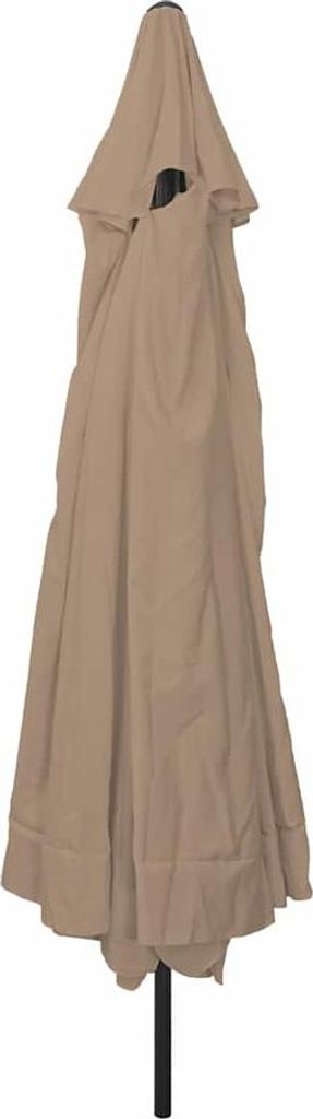 vidaXL Parasol ogrodowy Taupe 394 x 394 x 248 cm Zdjęcie produktu 