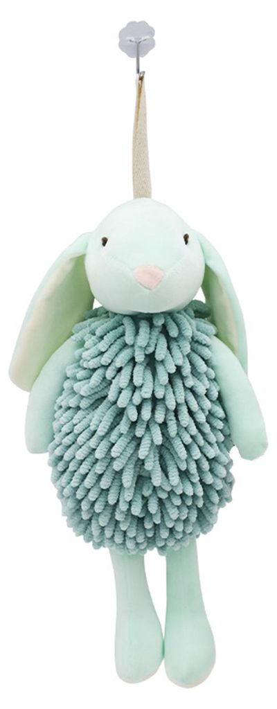 Chenille-Handtuch, weicher Samt, saugfähig, Badezimmer, dreidimensionale Hasenform, schnelltrocknend