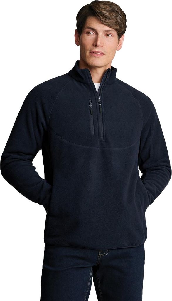 Brook Taverner - Fleece für Herren, mit kurzem Reißverschluss PC7955 (XL) (Marine)