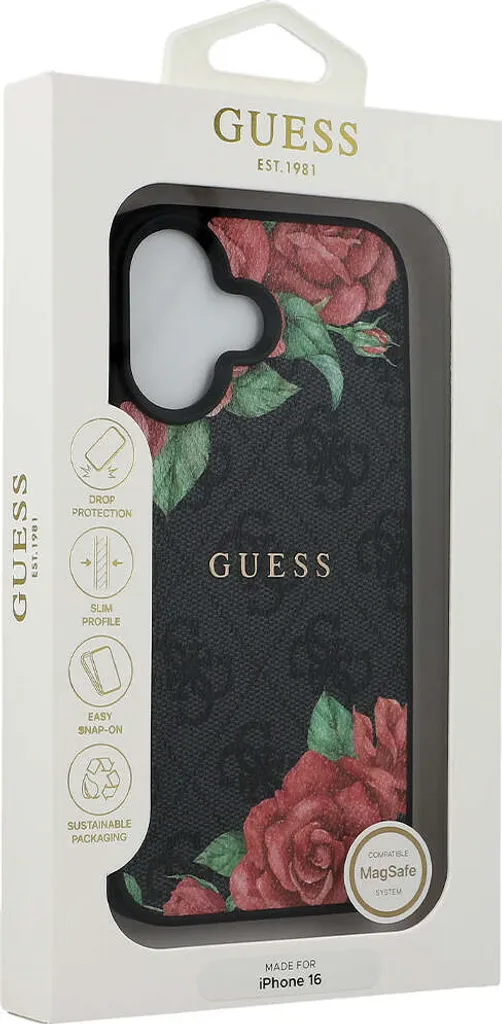 CG Mobile Guess Custodia Rigida Per IPhone 16 6,1'' Con Strass | Collezione IML | Colore Rosa | Materiale TPU/PC - 3