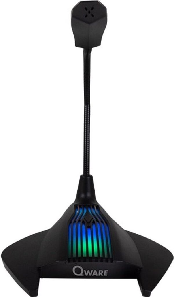 Qware Gaming Mikrofon Ancora – USB Mikrofon mit Hintergrundbeleuchtung & 1,5m Kabel