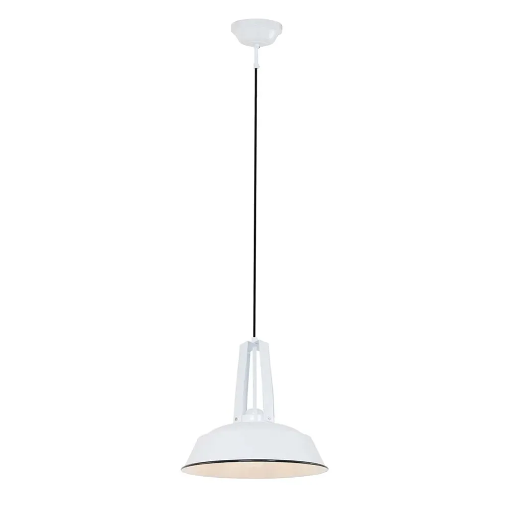 Mexlite - lampada a sospensione - Eden - bianco - metallo - Ø 42cm - E27 - 7704W