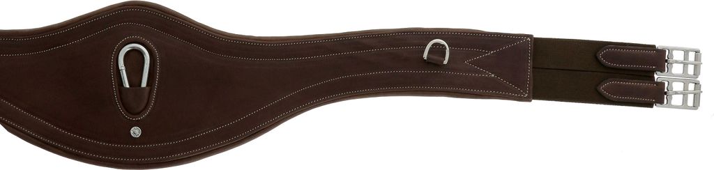 ERIC THOMAS FITTER Anatomischer Sattelgurt Rindsleder, Farbe:havana, Größe: 145 cm