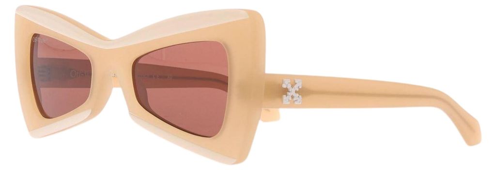 Off White - "Nashville" Eckig-Sonnenbrille GT15599 (Einheitsgröße) (Sandbraun)