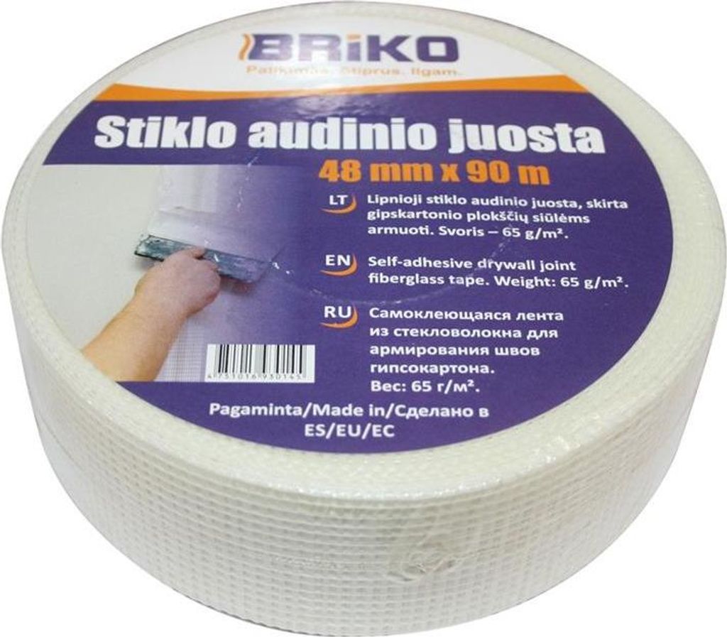Gitterband 90m x 48mm Fugenband Glasfaser Band Gewebeband