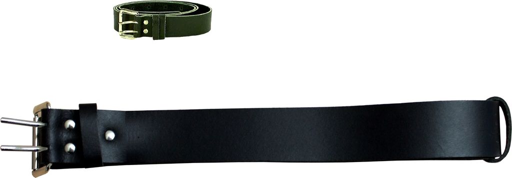 Ledergürtel 125 cm x 32 mm, schwarz