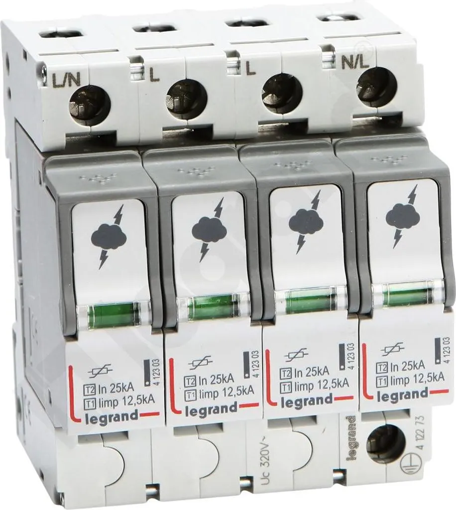 Évitez les surtensions avec le Parafoudre Legrand 412273 Type 1+2 12.5kA