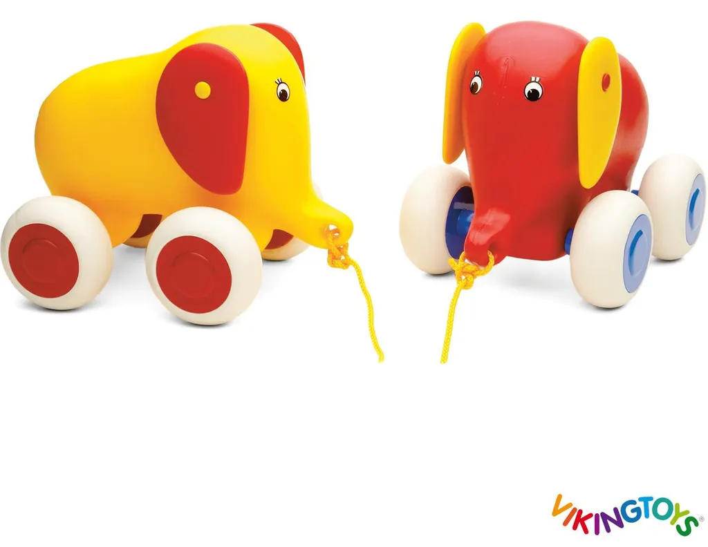 Éléphant à Tirer Incassable Viking Toys en Plastique Recyclable