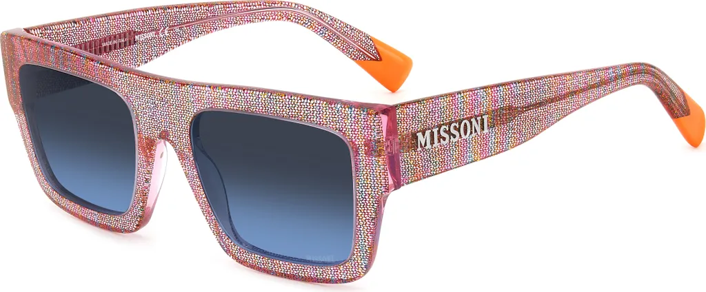 Lunettes Missoni MIS 0129/S anti-éblouissement pour femme Pink & Blue 53mm