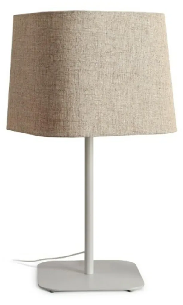 Lampe de table LED E27 11W PERTH coloris beige et blanc 230V chic