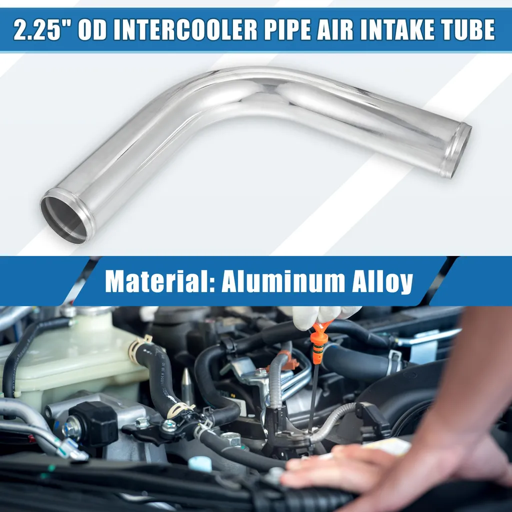 Tuyau coudé 90° pour montage intercooler sur mesure 57mm long 500mm