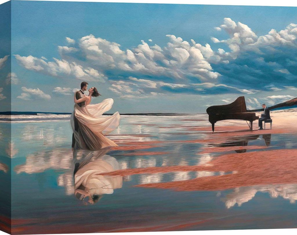 Leinwandbilder zum Thema Liebe - Pierre Benson - Dancing on the Clouds (Detail) - 80x60 cm