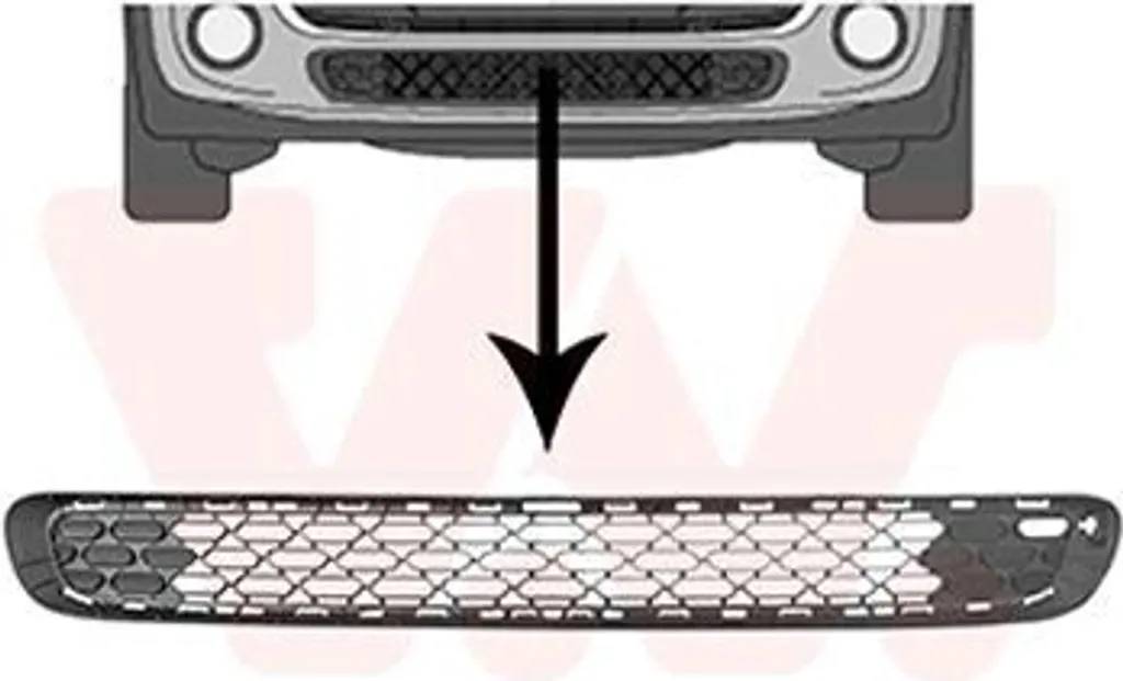 Grille 0518598 VAN WEZEL : Réparez votre pare-chocs MINI Mini fissuré
