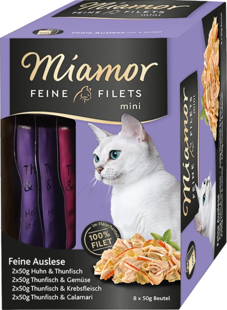 Miamor Fins Filets Sélection Fine 50g : Lot de 32 Sachets pour Chat