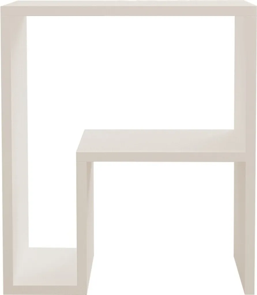 Table d'Appoint Blanche Yepa - Bout de Canapé Moderne et Compact 52 cm - 6