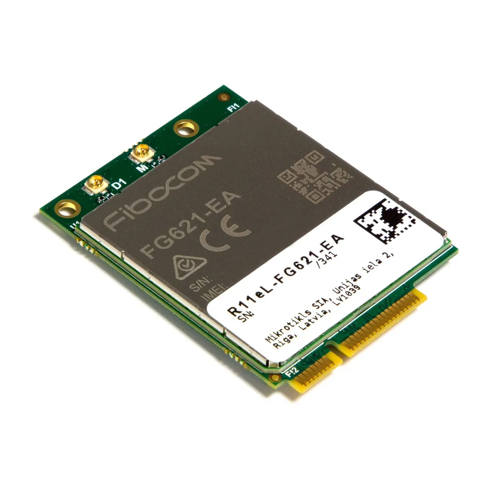 MikroTik R11e-LTE6 Modem 4G LTE6 mini-PCIe 300Mbps per RouterOS