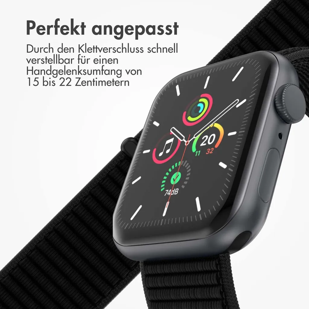 Watch SE - 40 mm, Watch SE 2023 - 40 mm, Watch SE 2022 - 40 mm, Watch 9 - 41 mm, Watch 8 - 41 mm, Watch 7 - 41 mm, Watch 6 - 40 mm, Watch 5 - 40 mm, Watch 4 - 40 mm, Watch 41 mm, Watch 40 mm, Watch 3 - 38 mm, Watch 38 mm, Watch 2 - 38 mm, Watch 1 - 38 mm, Watch 10 - 42 mm Cinturino: imoshion Nylonband 2.0 - 6