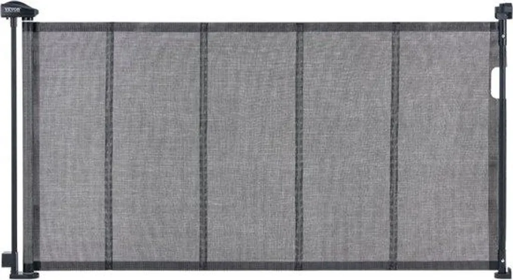 Barrière de sécurité 86x140 cm rabattable en métal blanc pour balcon