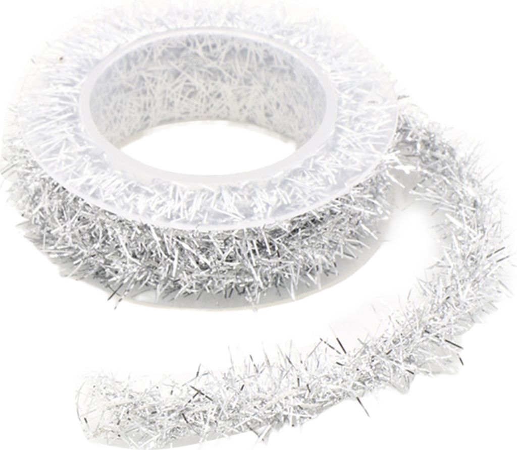 1 Rolle 1,5 m Weihnachts-Lametta-Girlande, weicher, flexibler Eisendraht, buntes Band, Atmosphärendekoration, DIY-Herstellung, Weihnachtsbaum-Girl...