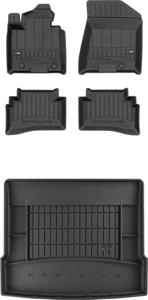 FROGUM Gummimatten Auto Fußmatten + Kofferraummatte für Hyundai Tucson III 15-20
