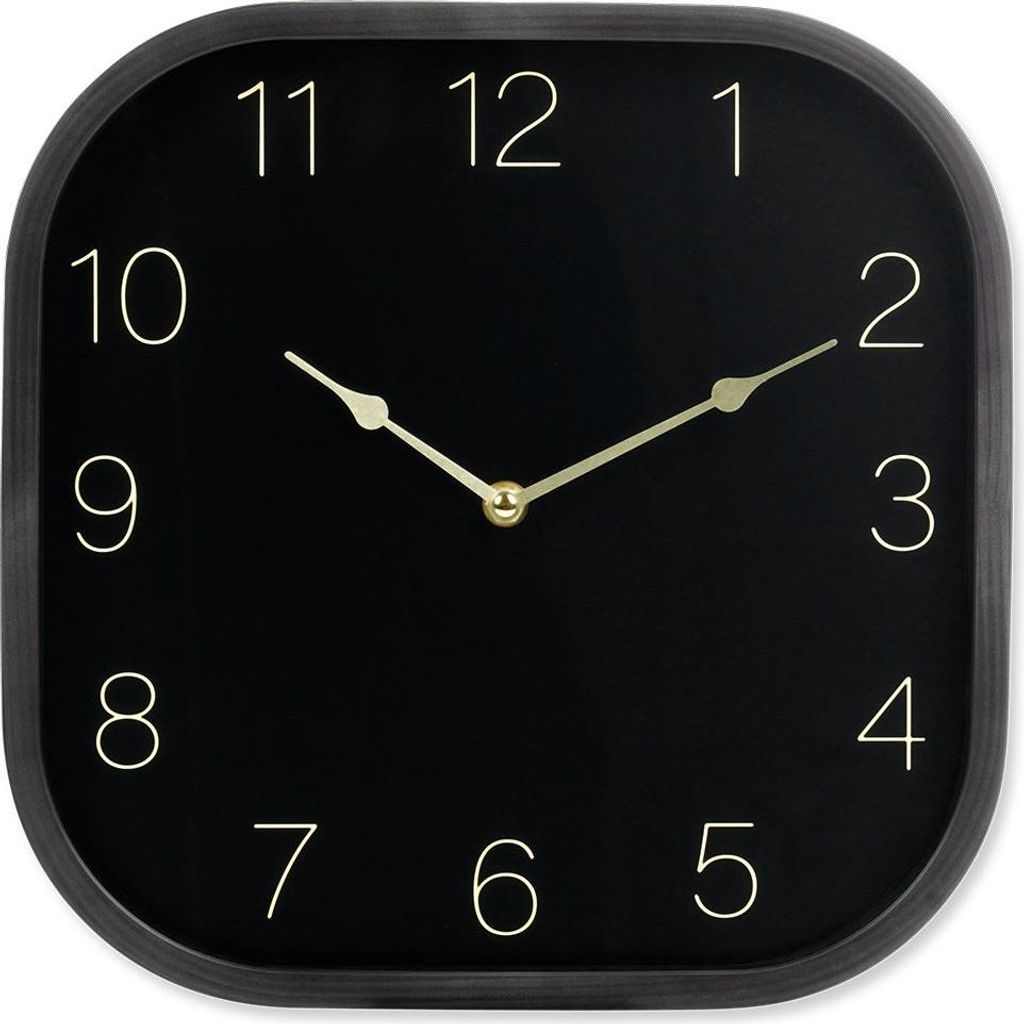 Horloge murale noire et dorée 30 cm Image du produit 
