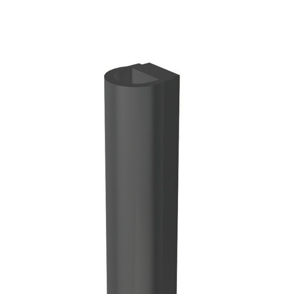 Klebedichtung für Glastüren, 250 cm, transparent schwarz