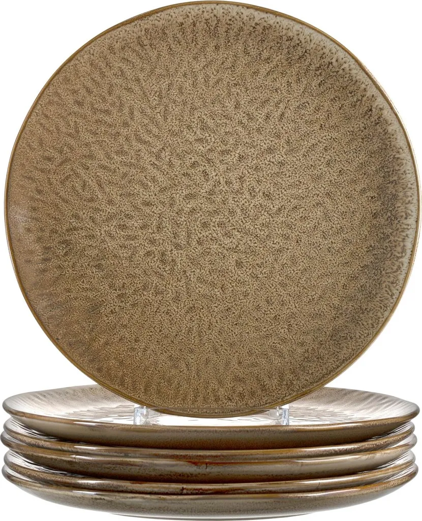 LEONARDO Matera Piatto Zuppa In Ceramica Verde – 0,98 L – Fatto A Mano – Resistente E Impilabile – 1 Pezzo