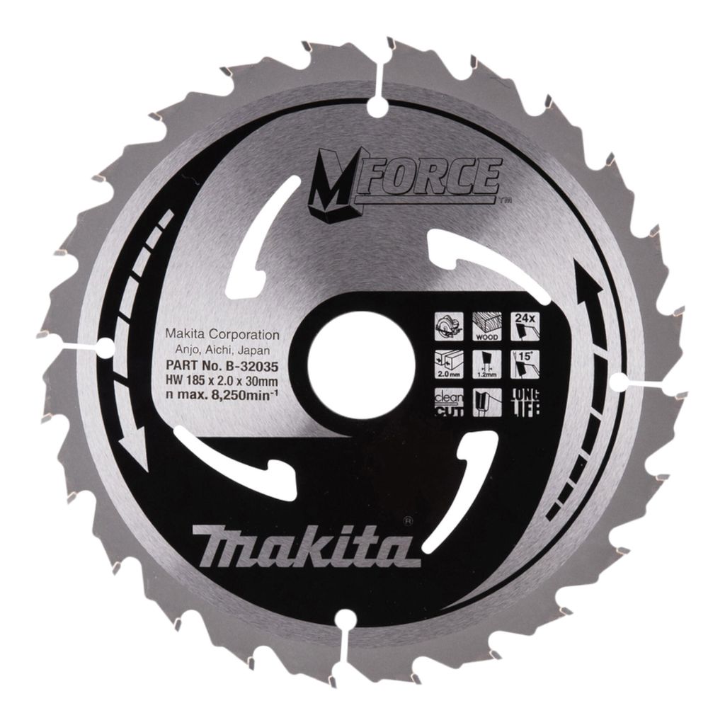 Makita Kreissägeblatt M-FORCE 185 mm, 24 Zähne, 1,2 mm, Holz