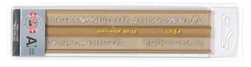 Stencil per lettere e numeri 3,5 mm Koh-i-noor Immagine del prodotto 