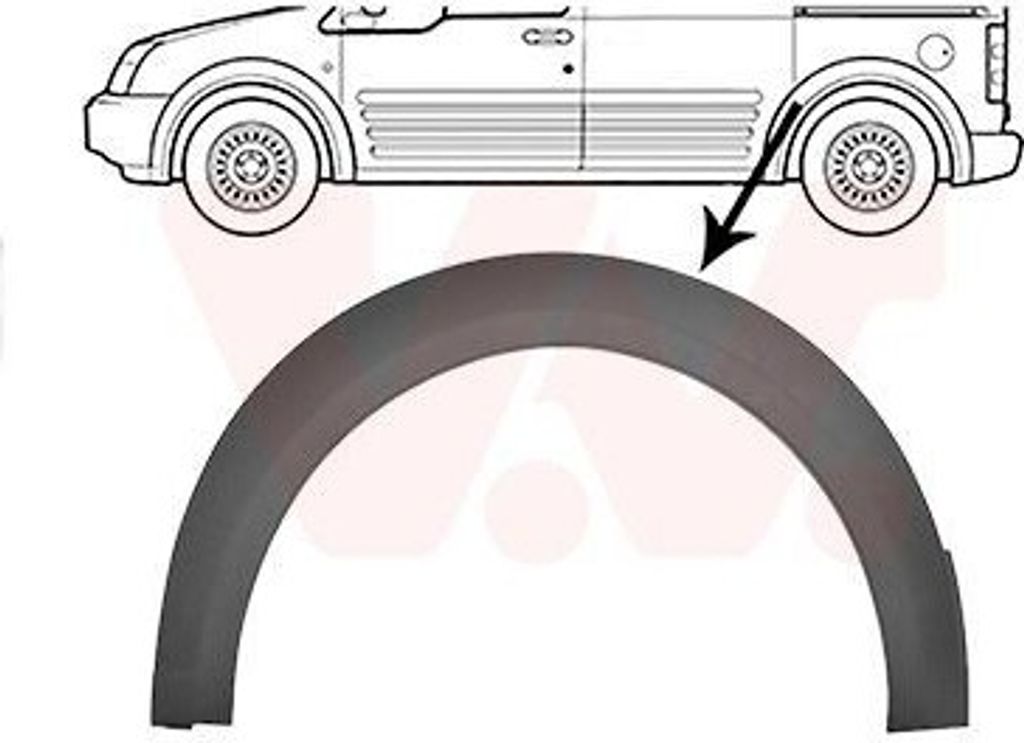 VAN WEZEL 1886523 - OE 1440795 Kotflügelverbreiterung, hinten links für Tourneo Connect, Transit Connect