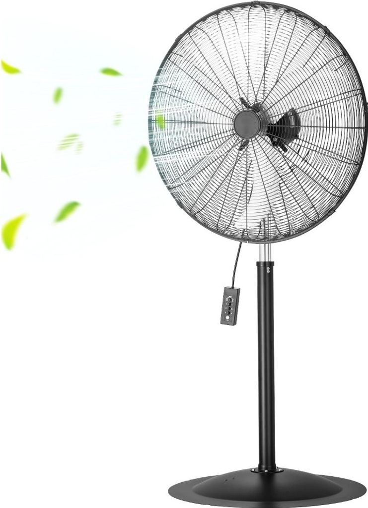 810 mm Standventilator - 3 Geschwindigkeitsstufen - Höhenverstellbar von 136 bis 199 cm