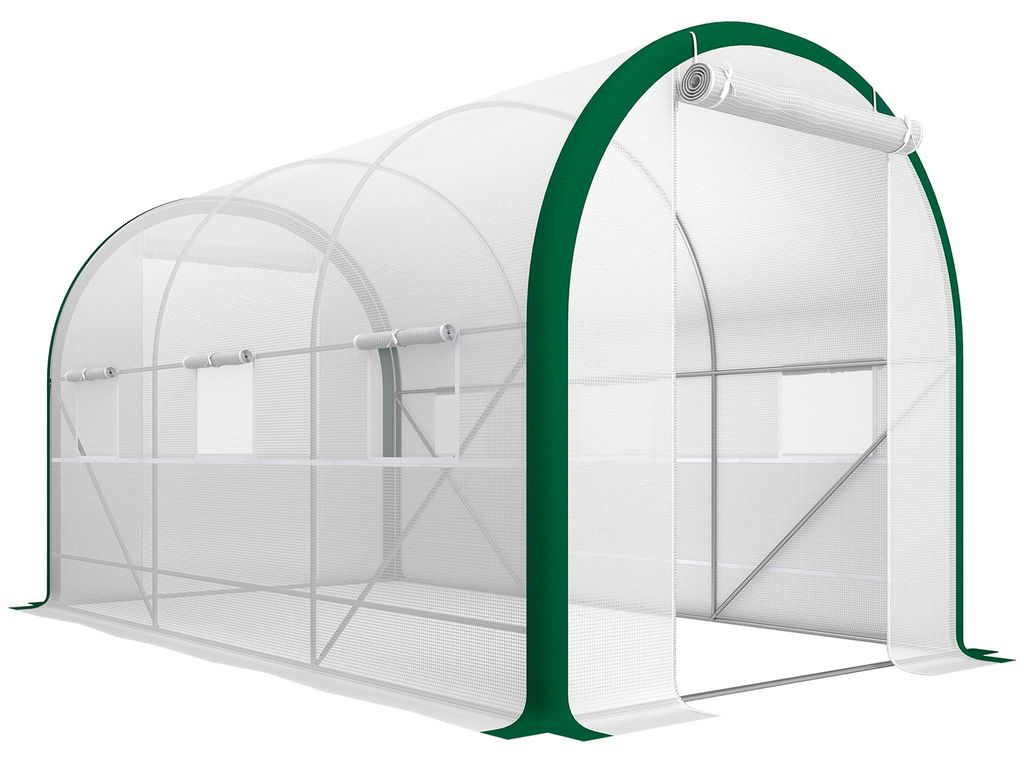 Tunnel-Gewächshaus, Treibhaus, Reißverschlusstüren, Produktbild 