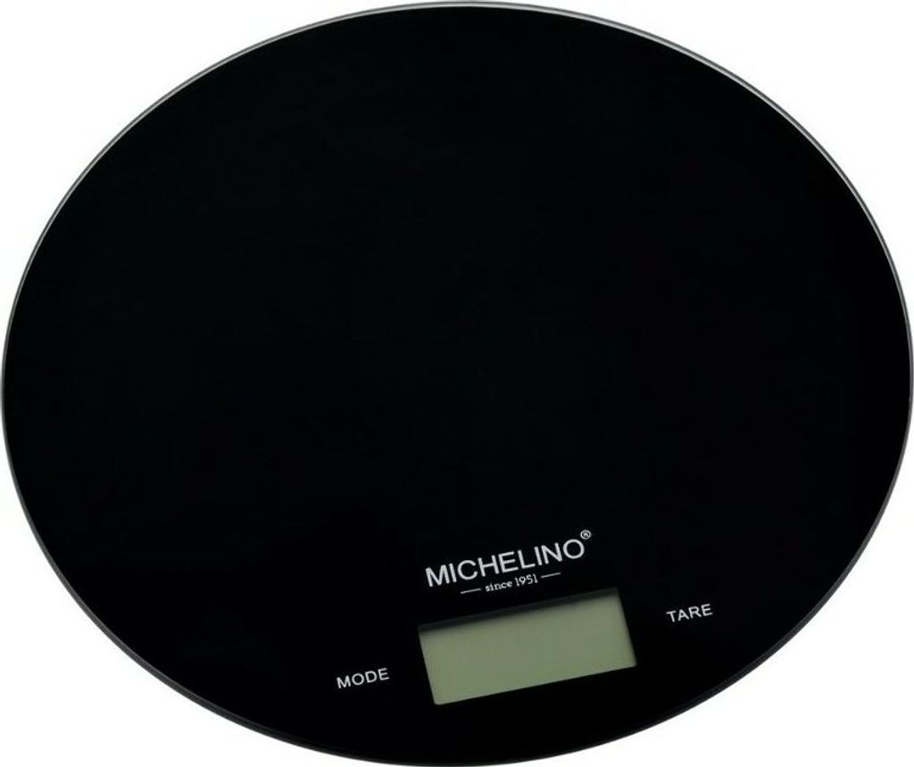 MICHELINO Digitale Küchenwaage Serie Leonidas LCD-Bildschirm Automatische Ein- und Abschaltung Schwarz