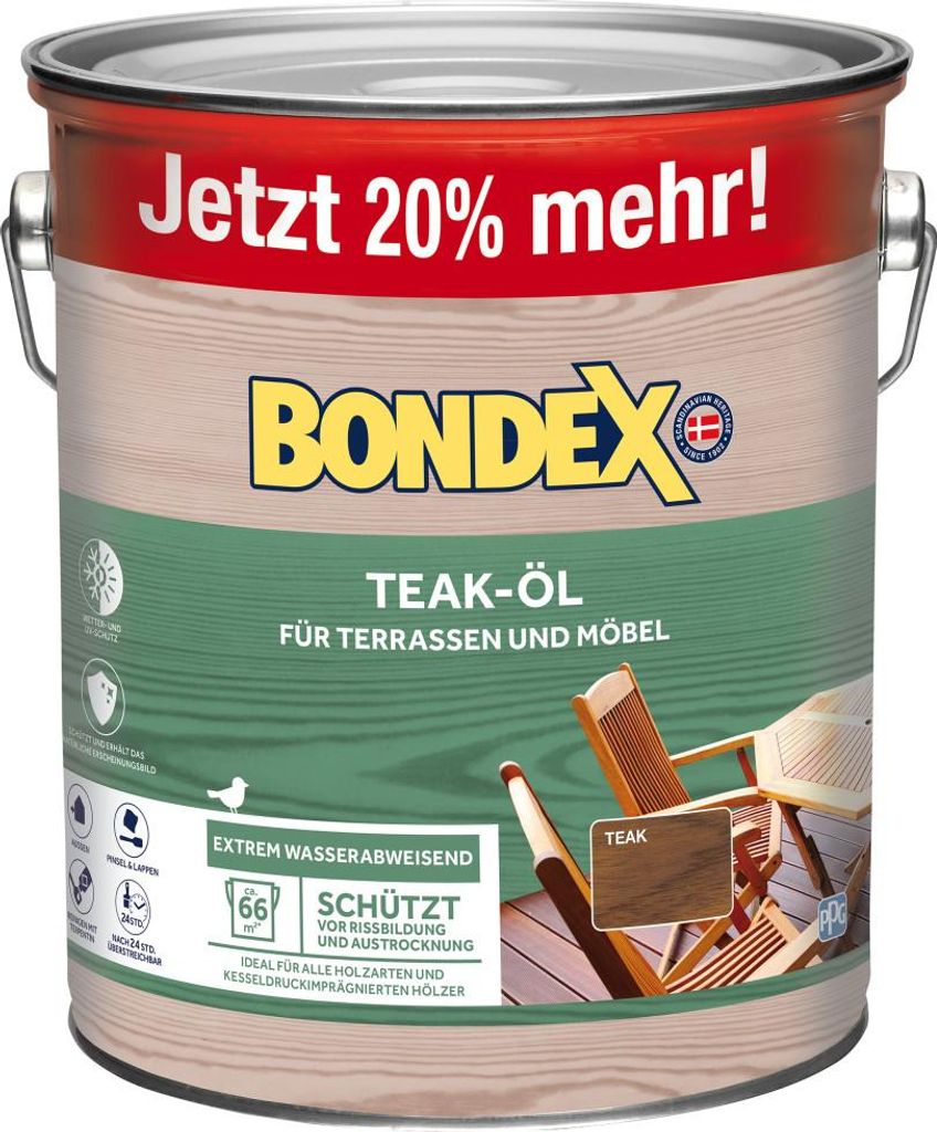 Bondex Teak-Öl Teak 3,00 l - 352103 Produktbild 