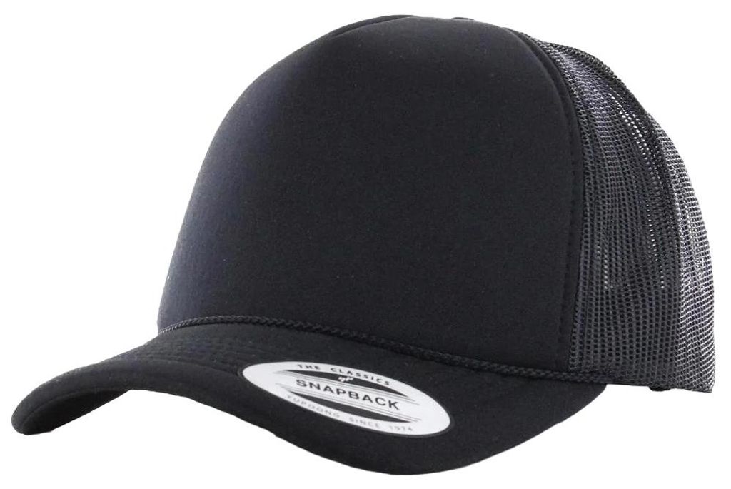 Flexfit - Trucker Cap Abgerundeter Kopf TN1001 (Einheitsgröße) (Schwarz)