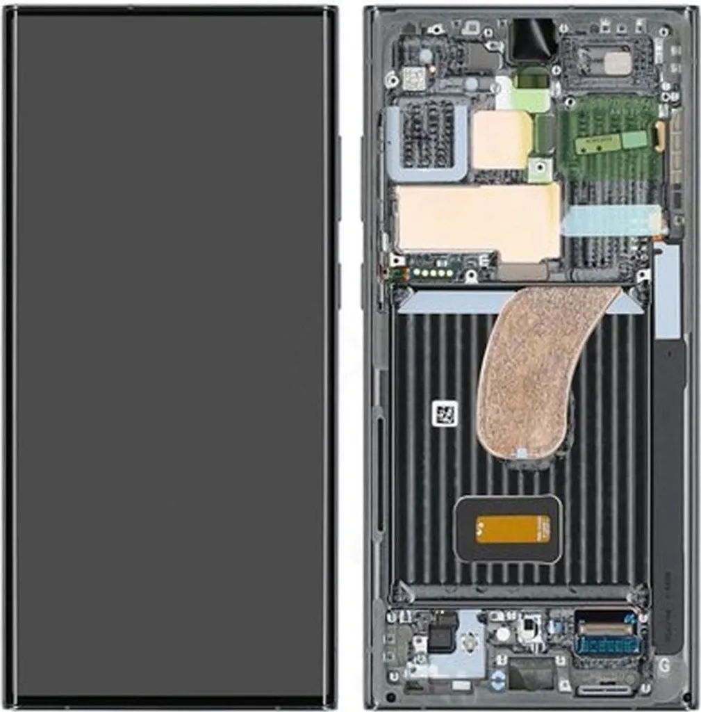 Bloc Écran Complet pour Samsung Galaxy S23 Ultra avec Vitre Verte OEM