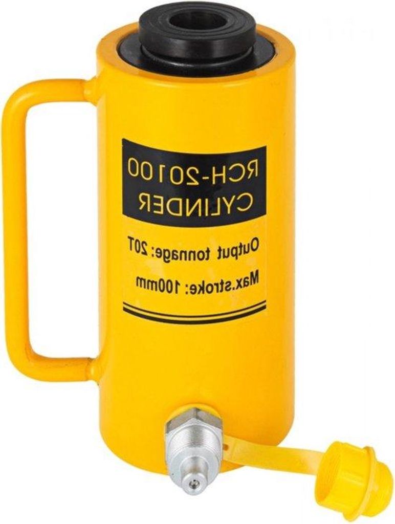 Hydraulische Zylinder - 20 Tonnen - Vollplunjer - 100 mm Kolbenhub