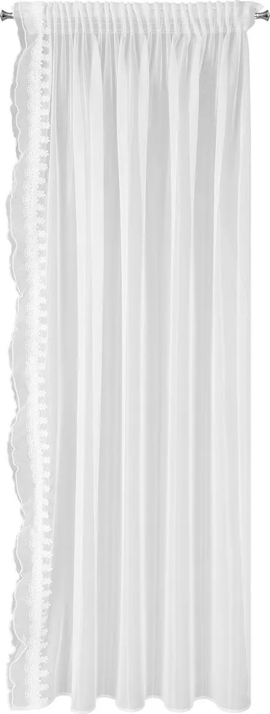Rideau 140x270 Larisa Blanc Eurofirany à Œillets pour Salon Moderne